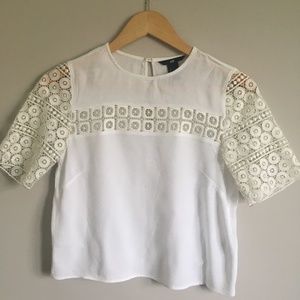 LACE TRIM TOP